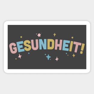 Gesundheit / Funny Type Design Sticker